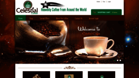 What Celestialcoffee.com website looked like in 2022 (1 year ago)