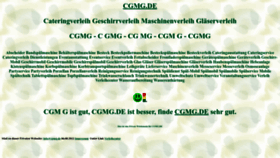What Cgmg.de website looked like in 2022 (1 year ago)