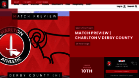 What Charltonafc.com website looked like in 2022 (1 year ago)