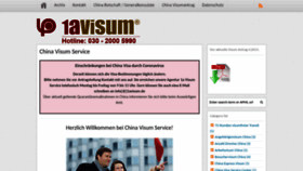 What Chinavisum-service.de website looked like in 2022 (1 year ago)