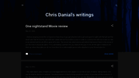 What Chrisdanialswritings.xyz website looked like in 2022 (1 year ago)