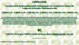 What Chrislam.de website looked like in 2022 (1 year ago)
