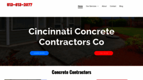 What Cincinnaticoncretecontractorsco.com website looked like in 2022 (1 year ago)