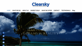 What Clearsky.co.uk website looked like in 2022 (1 year ago)