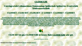 What Closset.de website looked like in 2022 (1 year ago)
