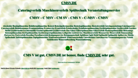 What Cmsv.de website looked like in 2022 (1 year ago)