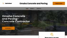 What Concretecontractoromaha.com website looked like in 2022 (1 year ago)