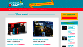 What Consoles-a-gagner.com website looked like in 2022 (1 year ago)