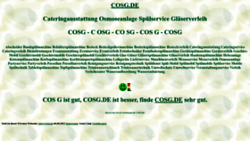 What Cosg.de website looked like in 2022 (1 year ago)