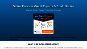 What Creditscoresetf.com website looked like in 2022 (1 year ago)