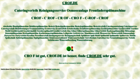 What Crof.de website looked like in 2022 (1 year ago)