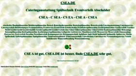 What Csea.de website looked like in 2022 (1 year ago)