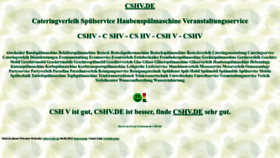 What Cshv.de website looked like in 2022 (1 year ago)