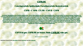 What Cspb.de website looked like in 2022 (1 year ago)