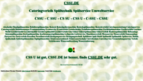 What Cssu.de website looked like in 2022 (1 year ago)