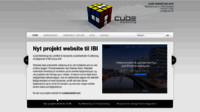What Cube.dk website looked like in 2022 (1 year ago)