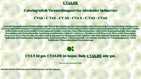 What Cvas.de website looked like in 2022 (1 year ago)