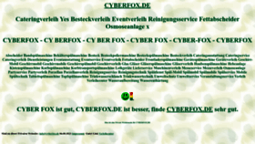 What Cyberfox.de website looked like in 2022 (1 year ago)