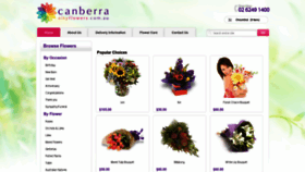 What Canberracityflowers.com.au website looked like in 2022 (1 year ago)