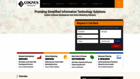 What Cognustechnology.com website looked like in 2022 (1 year ago)