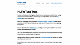 What Cloudliving.com website looked like in 2022 (1 year ago)