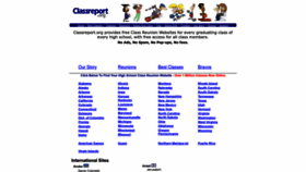 What Classreport.org website looked like in 2022 (1 year ago)