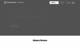 What Cyberpeace.org website looked like in 2022 (1 year ago)