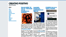 What Creativopositivo.com website looked like in 2022 (1 year ago)