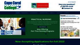 What Capecoraltech.edu website looked like in 2022 (1 year ago)