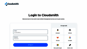 What Cloudsmith.io website looked like in 2022 (1 year ago)