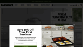 What Cuisinart.com website looked like in 2022 (1 year ago)