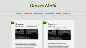 What Careersnorth.com website looked like in 2022 (1 year ago)
