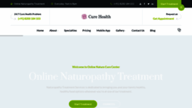 What Curehealths.com website looked like in 2022 (1 year ago)