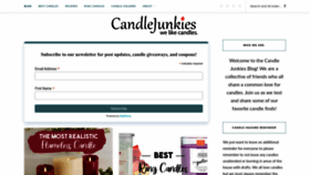 What Candlejunkies.com website looked like in 2022 (1 year ago)