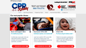 What Cprreadyla.com website looked like in 2022 (1 year ago)