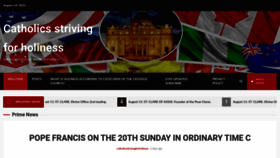 What Catholicsstrivingforholiness.org website looked like in 2022 (3 years ago)