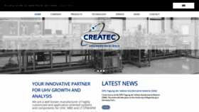 What Createc.de website looked like in 2022 (1 year ago)