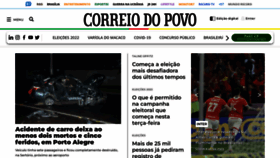 What Correiodopovo.com.br website looked like in 2022 (1 year ago)