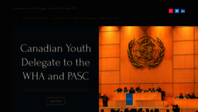 What Canadianyouthdelegate.org website looked like in 2022 (1 year ago)