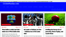 What Cricketfundas.com website looked like in 2022 (1 year ago)