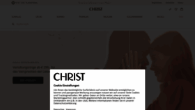 What Christ.de website looked like in 2022 (1 year ago)