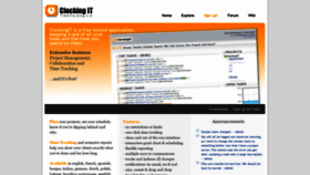 What Clockingit.com website looked like in 2022 (1 year ago)