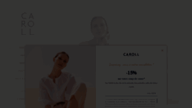 What Caroll.com website looked like in 2022 (1 year ago)