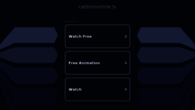 What Cartoononline.tv website looked like in 2022 (1 year ago)