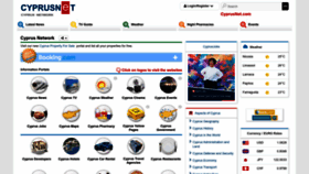 What Cyprusnet.com website looked like in 2022 (1 year ago)