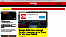 What Cmjornal.pt website looked like in 2022 (1 year ago)
