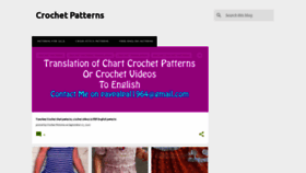What Crochetpatternss.com website looked like in 2022 (1 year ago)