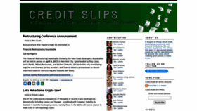 What Creditslips.org website looked like in 2022 (1 year ago)