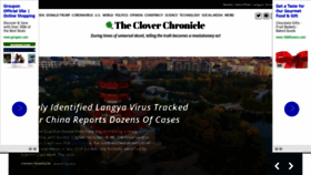 What Cloverchronicle.com website looked like in 2022 (1 year ago)