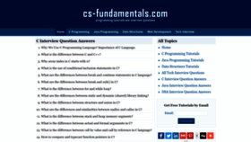 What Cs-fundamentals.com website looked like in 2022 (1 year ago)